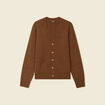 Gilet manches longues marron homme