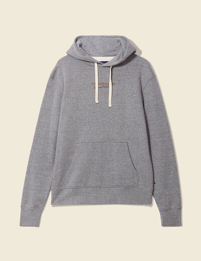Sweat manches longues gris foncé homme