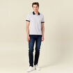 Polo éco-responsable blanc homme