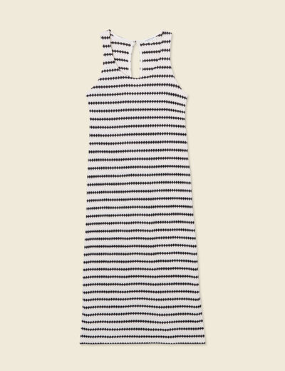Robe longue éco-responsable blanc femme
