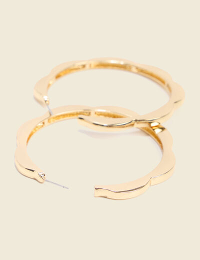 Boucles d'oreilles couleur or femme