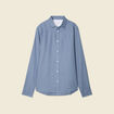 Chemise manches longues bleu foncé homme