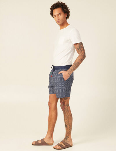 Short de bain bleu marine homme