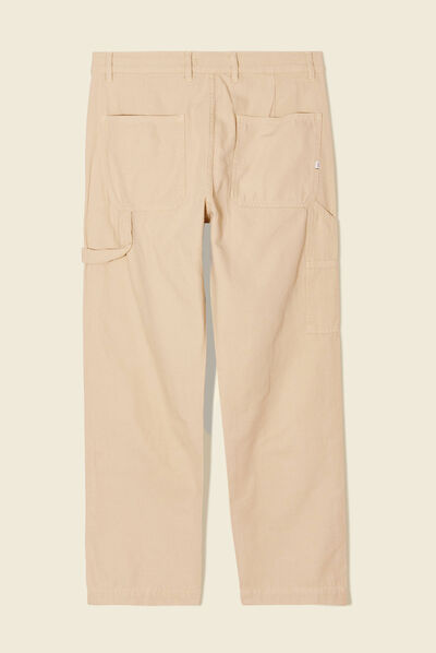 Pantalon large beige homme
