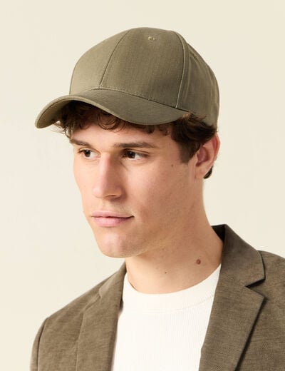Casquette vert kaki homme