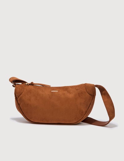 Sac bandouli&egrave;re avec doublure camel femme