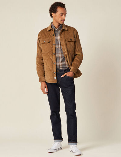Chemise manches longues ecru homme