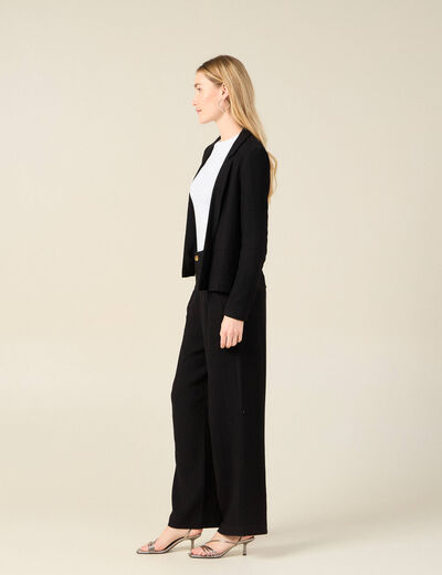 Veste blazer éco-responsable noir femme