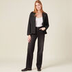 Gilet manches longues noir femme