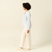 Blouse manches longues bleu ciel femme