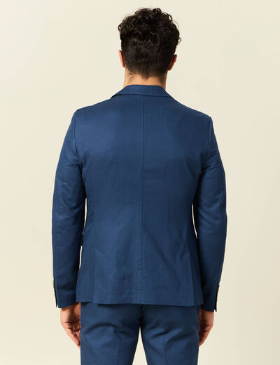 Veste blazer cintré bleu foncé homme