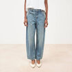 Jeans barrel taille standard bleu femme