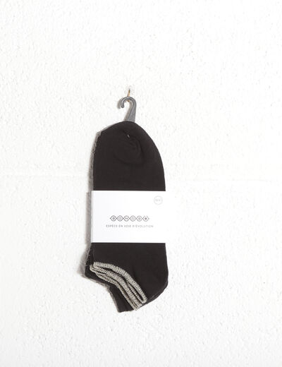 Lot 3 paires chaussettes noir femme