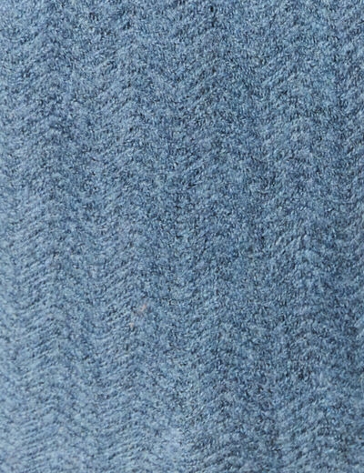 Pull manches longues bleu clair femme