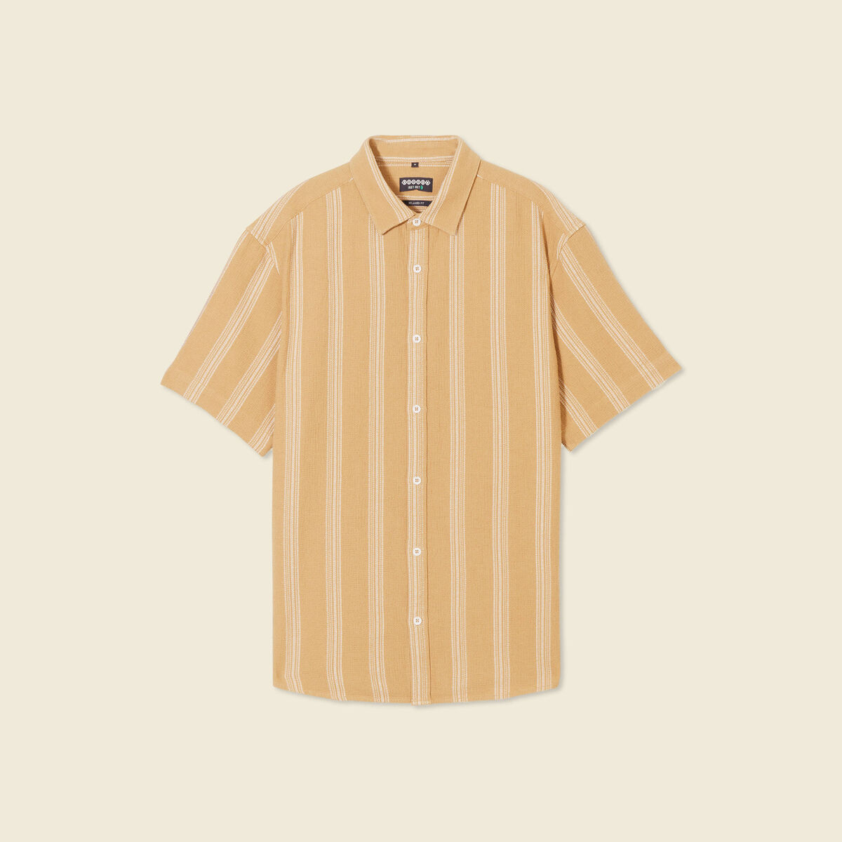 Chemise éco-responsable camel homme