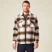 Veste surchemise ample ecru homme