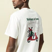 T-shirt manches courtes en coton no&euml;l ecru homme