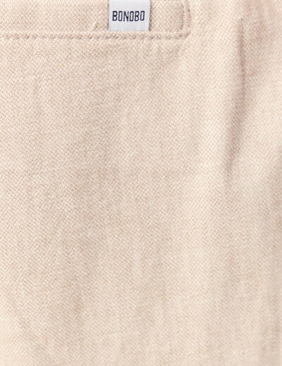 Bermuda droit beige homme