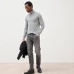 Jeans slim 5 poches longueur 32 denim gris homme