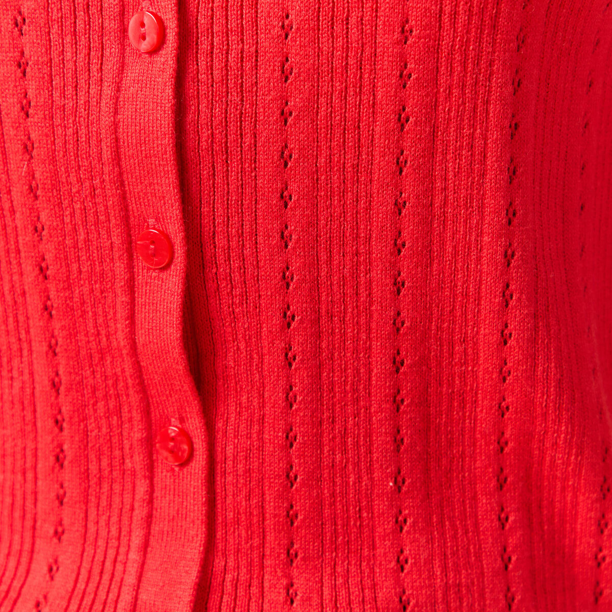Gilet manches coude col rond rouge fonc&eacute; femme