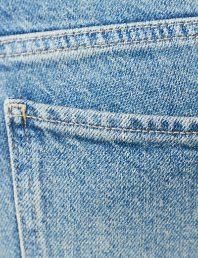 Jeans straight denim dirty femme