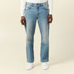 Jeans relax 5 poches denim dirty homme