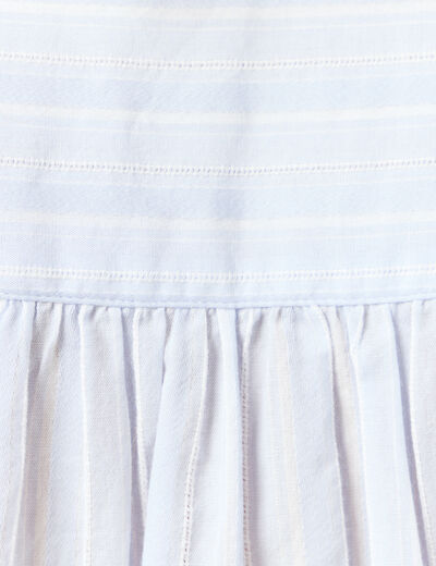 Blouse manches longues bleu ciel femme