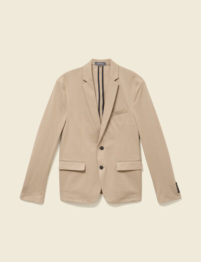 Veste blazer stretch beige homme