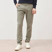 Pantalon chino slim vert kaki homme