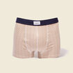 Lot 2 boxers taupe homme