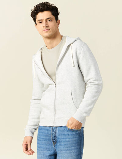 Sweat éco-responsable gris homme