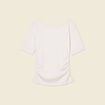 T-shirt manches courtes ecru femme