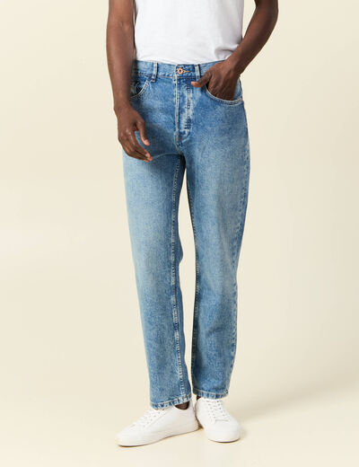 Jeans regular tapered denim dirty homme