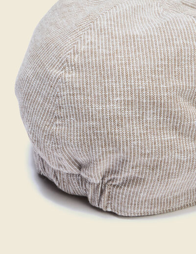 Casquette avec doublure beige fonce homme