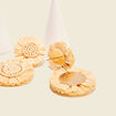 Boucles d'oreilles pendantes sable femme