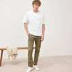 Pantalon chino slim taupe homme