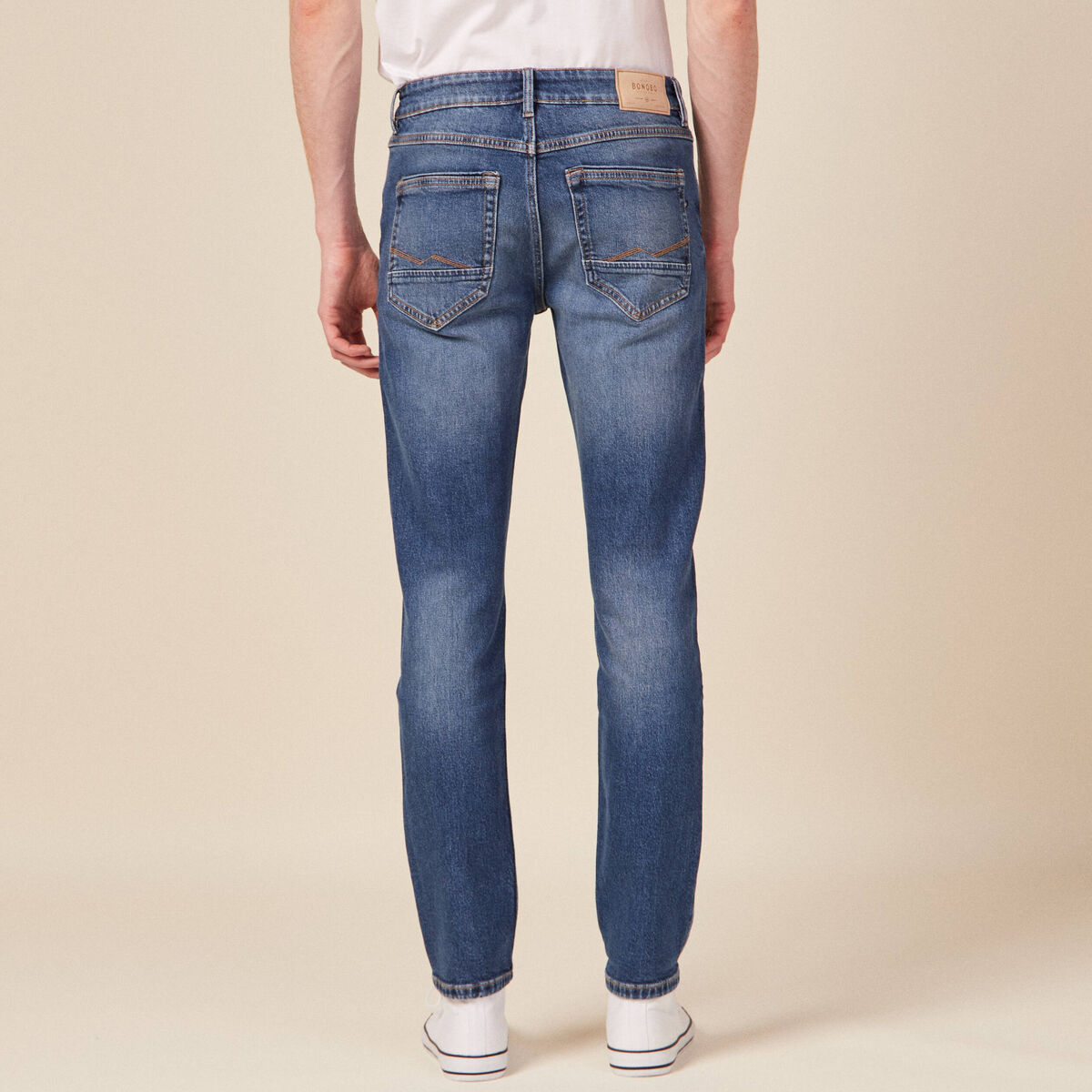 Jeans slim 5 poches denim stone homme