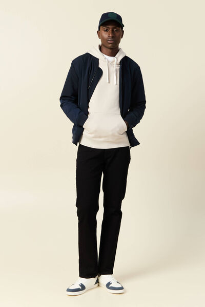 Jeans regular éco-responsable denim noir homme