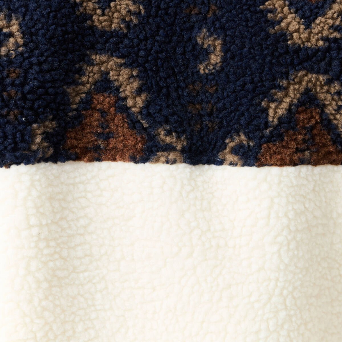 Sweat col camionneur ecru homme