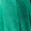 Pull col bateau manches longues vert femme