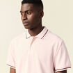 Polo manches courtes rose pastel homme
