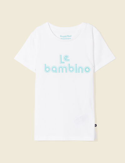 T-shirt manches courtes ecru homme