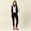 Jeans skinny push up 7/8ème denim noir femme