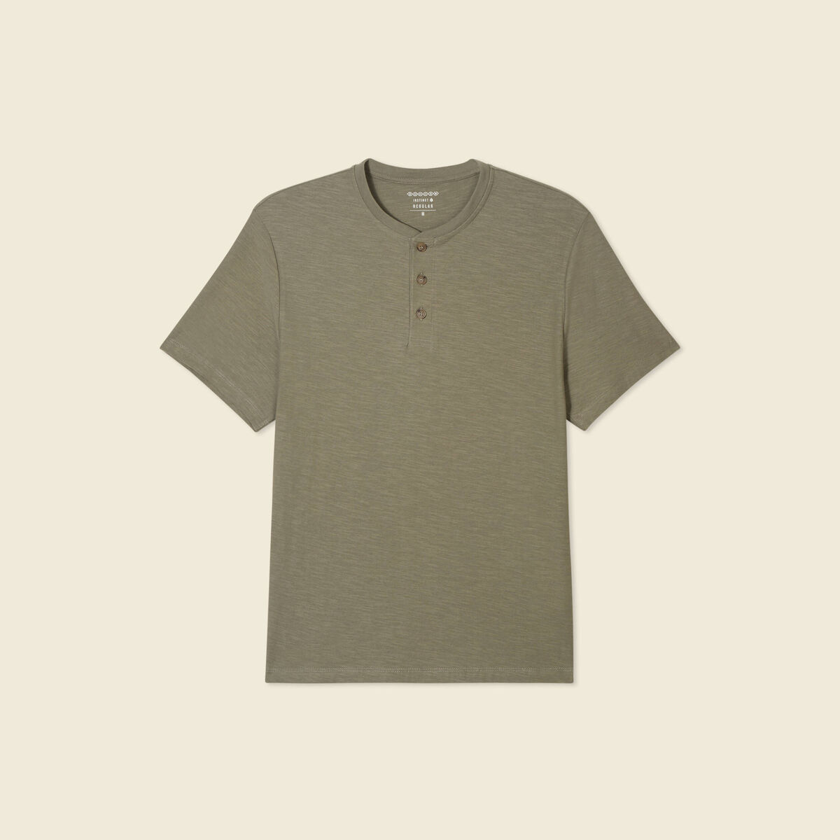 T-shirt manches courtes vert kaki homme