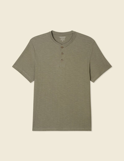 T-shirt manches courtes vert kaki homme