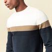 Pull manches longues ecru homme