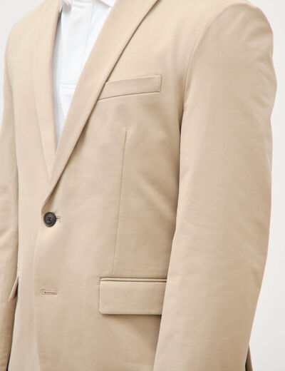 Veste blazer stretch beige homme
