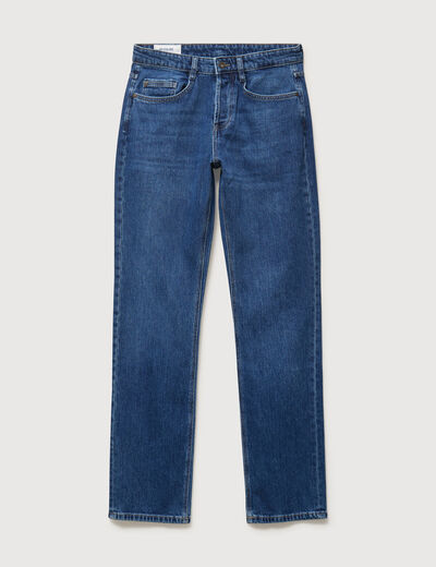 Jeans regular longueur 34 en coton denim stone homme