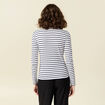 T-shirt manches longues ecru femme