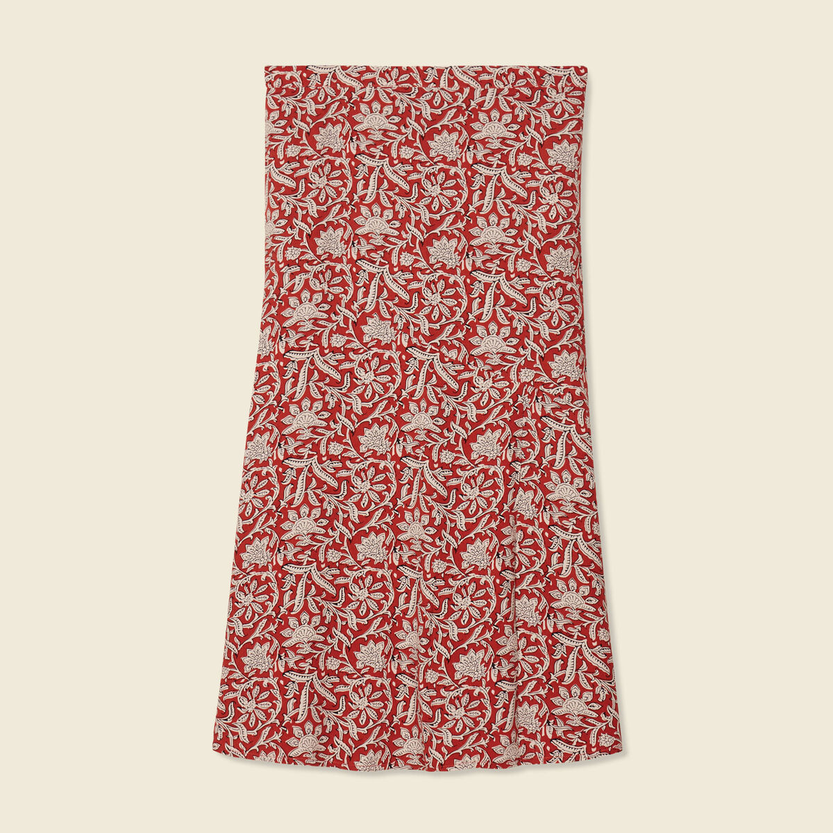Jupe midi droite fluide bleu gris femme